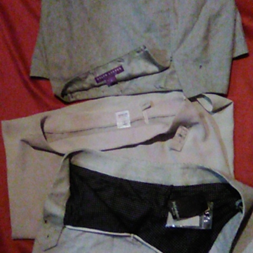 3 skirts )YSL Armani collezioni purple label Ralph Lauren skirt